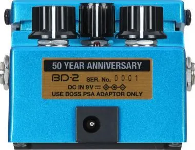 BOSS BD-2-B50 Blues Driver effektpedál 50 éves jubileumi kiadás