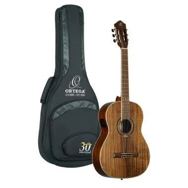 Ortega RE30TH-ACA 30th Anniversary 4/4 -es elektro-klasszikus gitár + tok