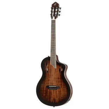 Ortega RTPDLX-ACA TourPlayer DeLuxe nylon húros gitár 6 húros akác burst + tok