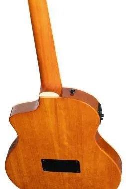 Ortega RTPDLX-FMA elektro-klasszikus gitár Flamed Maple Blue szín + tok