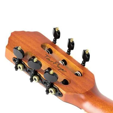 Ortega RTPDLX-FMA elektro-klasszikus gitár Flamed Maple Blue szín + tok