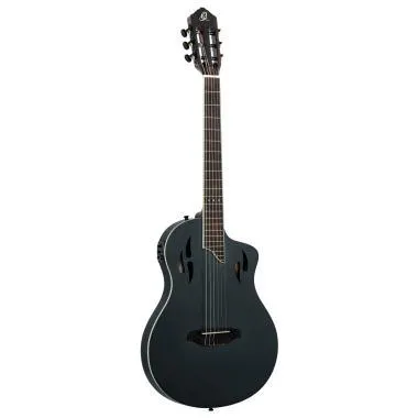 Ortega RTPSTD-SBK ORTEGA RTPSTD-SBK TourPlayer DeLuxe nylon húros gitár 6 húros - lucfekete + tok