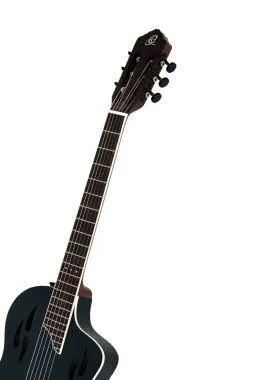 Ortega RTPSTD-SBK ORTEGA RTPSTD-SBK TourPlayer DeLuxe nylon húros gitár 6 húros - lucfekete + tok