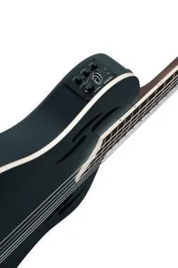Ortega RTPSTD-SBK ORTEGA RTPSTD-SBK TourPlayer DeLuxe nylon húros gitár 6 húros - lucfekete + tok