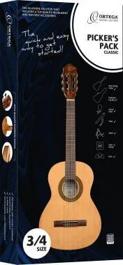 Ortega RPPC34 3/4- es klasszikus gitár szett