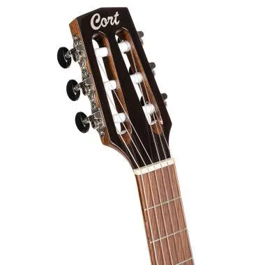 Cort Co-Sunset Nylectric II-BK with bag Elektro-klasszikus gitár