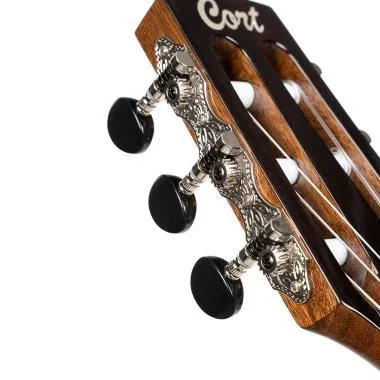 Cort Co-Sunset Nylectric II-BK with bag Elektro-klasszikus gitár