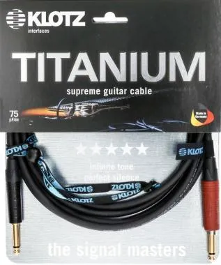 Klotz TITANIUM supreme gitárkábel - 4,5m