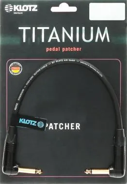 Klotz TITANIUM supreme patch kábel pipa csatlakozókkal - 0,3m