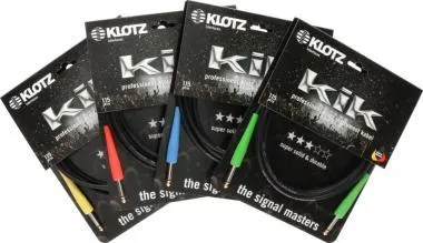 Klotz 10 darabos pro műszer kábel készlet színes hüvelyekkel - 6m
