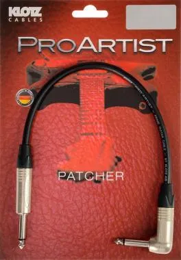Klotz PRO ARTIST aszimmetrikus pro patch kábel nikkel csatlakozóval - Neutrik - 0,9m