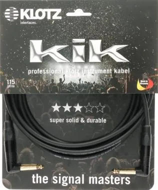 Klotz profi hangszerkábel fém Klotz Jack-kel - 4,5m