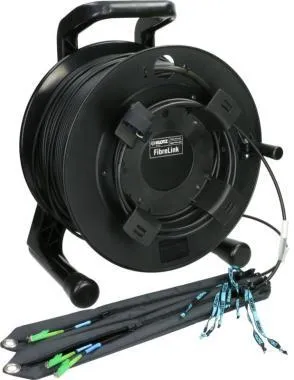 Klotz 2x E2000/APC - 2x E2000/APC breakout kábeldob FiberLink - single-mode OS2 - 200m