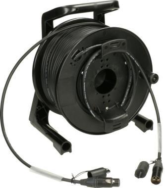 Klotz AES a DMX kabelový buben, nízká ztráta, PVC XLR 3p Neutrik, 75m