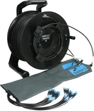 Klotz 12x LC/UPC - 12x LC/UPC kábeldob FiberLink - single-mode OS2 - 100m