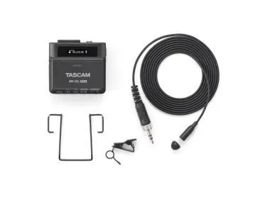 Tascam TM-DR10LPRO Tascam DR-10L Pro, 32bit float rögzítő, tartozék csíptetős mikrofonnal, SDXC rögzítés, opcionális BT