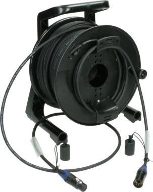 Klotz DMX kabelový buben, dvojité stínění, PVC XLR 5p Neutrik, 75m