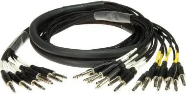 Klotz 8 csatornás insert audió adapter - ISR 8 x TRS - 16 x TS - 3m