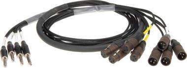 Klotz ISR insert kabel - 4x TRS, 4x XLR 3p, 2m