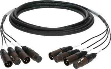 Klotz 4-kanálový analógový kabel - symetrický 2/2 XLR 3p - 1m