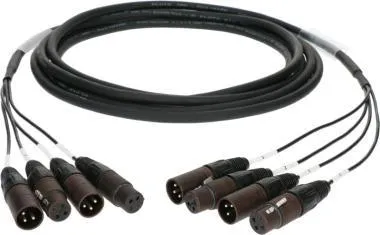 Klotz 4-cs. analóg loom - szimmetrikus 2/2 XLR 3p mama/papa - 2/2 XLR 3p papa/mama - 6m