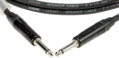 Klotz kabel 2 x 1,5 mm² PVC, Neutrik Jack konektory, 2m
