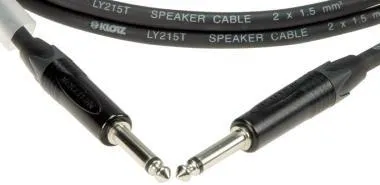 Klotz 2 x 1,5 mm² PVC hangfalkábel Neutrik Jack dugókkal - 5m
