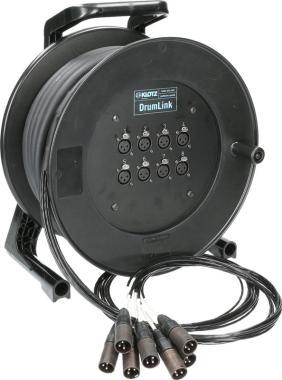 Klotz MiniCore 8/0 - 8x XLR 3p, 30m, analogový skupinový kabel, jednovrstvý zemnící