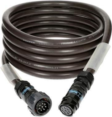 Klotz PA-COM kabel 8 x 4,0 mm², eXtreme PVC, 0,7m
