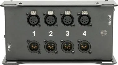 Klotz CATLink TRUSS 4 csatornás DMX színpadbox etherCON mama||mama - 4 x XLR 5p mama||M - 0,204m