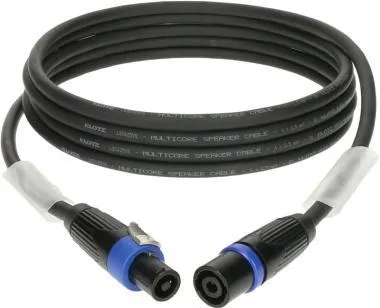 Klotz 4 x 2,5 mm² hangfalkábel PVC speakON 4p mama/papa fém burkolattal - 1m