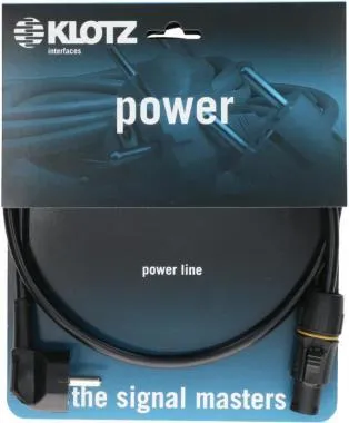 Klotz flexibilis H05VV-F tábkábel 3G 1,5 mm² Schuko 90° - PowerTwist TR1 - 1,5m