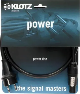 Klotz flexibilis H05VV-F tábkábel 3G 1,5 mm² Schuko - powerCON TRUE1 - 1,5m