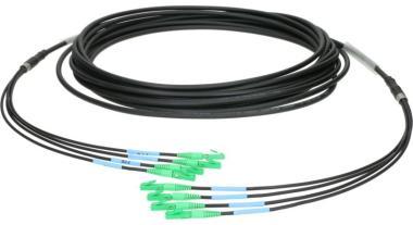 Klotz optický kabel 4x LC/APC, single-mode OS2, 10m