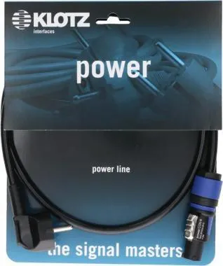 Klotz flexibilis H05VV-F tábkábel 3G 1,5 mm² Schuko - powerCON A - 3m