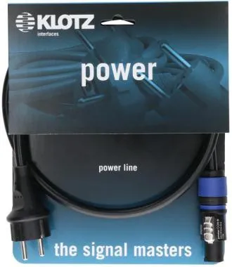 Klotz flexibilis H05VV-F tábkábel 3G 1,5 mm² Schuko - powerCON A - 1,5m
