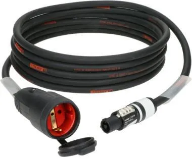 Klotz TITANEX H07RN-F tábkábel 3G 2,5 mm² powerCON B - Schuko mama - 15m