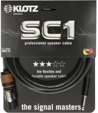 Klotz IM kabel 2 x 1,5 mm² speakON 2p matka - jack 2p otec - 1m