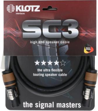 Klotz kabel speakON 2p 2 x 2,5 mm² PVC, plastový kryt, 3m