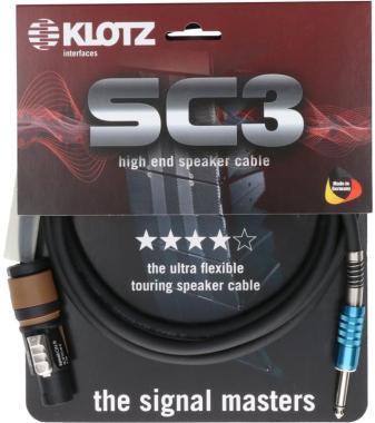 Klotz kabel 2 x 2,5 mm² PVC speakON 2p - jack 2p - 10m