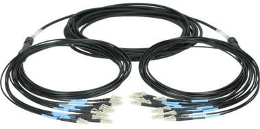 Klotz optický kabel 12x LC/UPC na 12x LC/UPC, multimódový OM4, 75m