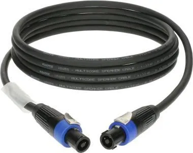 Klotz 4 x 2,5 mm² hangfalkábel PVC speakON 4p mama/mama fém burkolattal - 20m