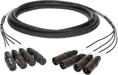 Klotz analogový kabel - symetrický 4 x XLR 3p samice - 4 x XLR 3p samec - 30m
