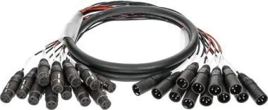 Klotz 12-cs. analóg loom - szimmetrikus 12 x XLR 3p mama - 12 x XLR 3p papa - 6m