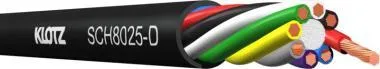 Klotz multicore hangfalkábel - LHC 8 x 2,5 mm² - FRNC - DCA - 1m