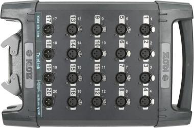 Klotz TrueLink Pro 16/4 XLR 3p - Han® D 20 kanálový stage box - společné uzemnění - 0,368m