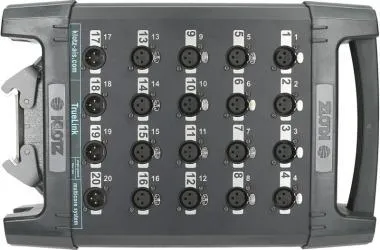 Klotz TrueLink Pro 16/4 XLR 3p - Han® D papa 20 csatornás stage box - közös földelés - 0,368m