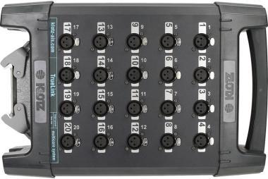 Klotz TrueLink Pro 20/0 XLR 3p - Han® D 20 kanálový stage box - společné uzemnění - 0,368m