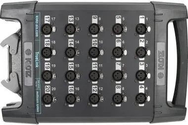 Klotz TrueLink Pro 20/0 XLR 3p - Han® D papa 20 csatornás stage box - közös földelés - 0,368m