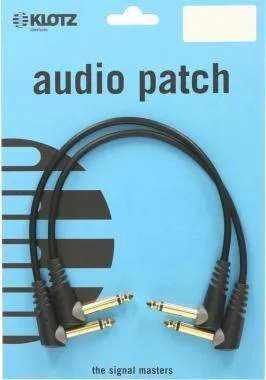 Klotz aszimmetrikus patch kábel készlet pipa Jack csatlakozóval - 0,15m